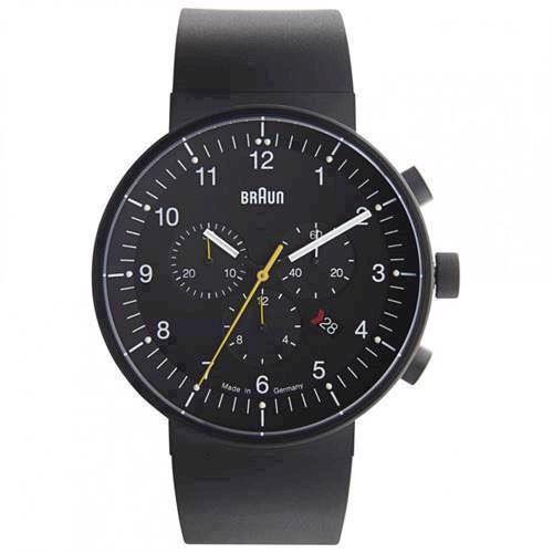 Image of Braun Prestige IP sort mat rustfri stål quartz med chronograph Herre ur, model BN0095BKBKBKG